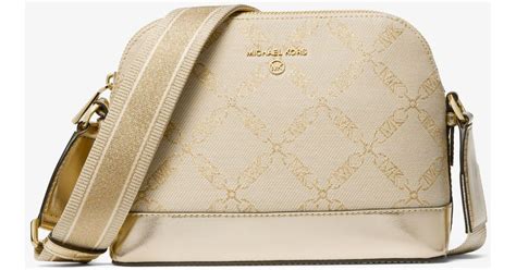 michael kors jacquard signature dome crossbody|Michael Kors jet bag.